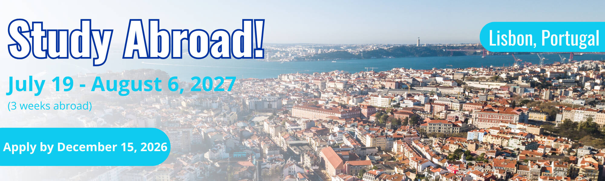 Header for the 2027 Lisbon, Portugal study abroad program